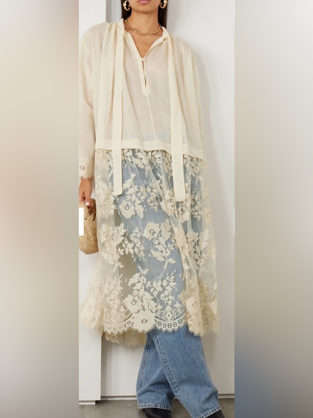 MWE Zimmermann Cream Button-Front SZ Small Dress